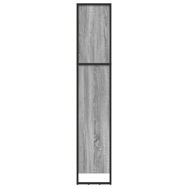 Kirjahylly 60 x 30 x 155 cm Tekninen puu Harmaa Sonoma