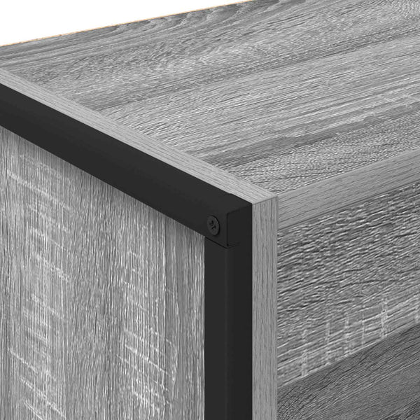 Kirjahylly 80 x 30 x 86,5 cm Tekninen puu Harmaa Sonoma