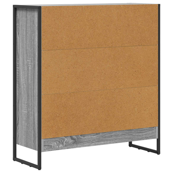 Kirjahylly 80 x 30 x 86,5 cm Tekninen puu Harmaa Sonoma