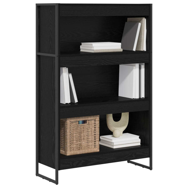 Kirjahylly 80 x 30 x 121 cm Tekninen puu Musta tammi.