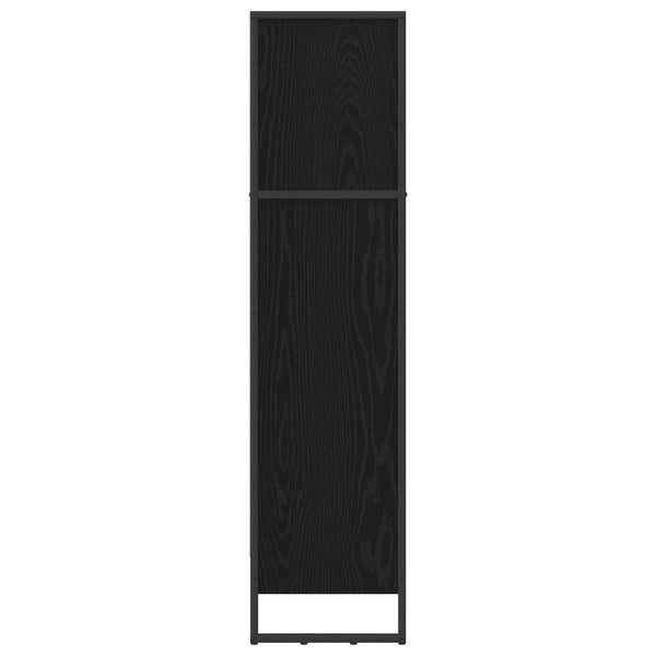 Kirjahylly 80 x 30 x 121 cm Tekninen puu Musta tammi.