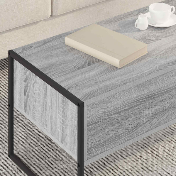 Sohvapöytä Harmaa Sonoma 100 x 46 x 40 cm Tekninen puu