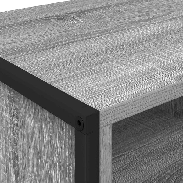 Kenkäkaappi 100 x 35 x 44 cm Tekninen puu Harmaa Sonoma