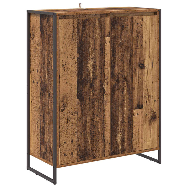 Kenkäkaappi ovella Vanha Puu 79 x 36 x 100 cm Tekninen puu