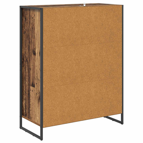 Kenkäkaappi ovella Vanha Puu 79 x 36 x 100 cm Tekninen puu