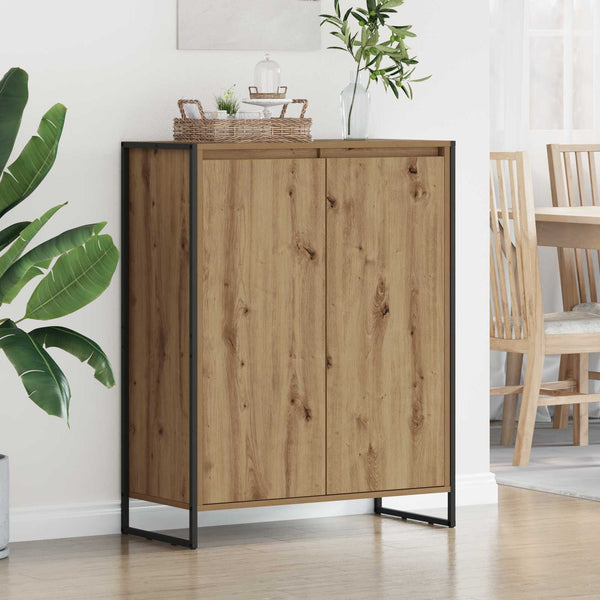 Kenkäkaappi ovella Taidekoivu 79 x 36 x 100 cm Tekninen puu