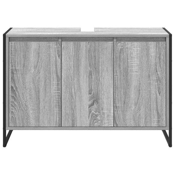 Kylpyhuonekaappi Harmaa Sonoma 90 x 30 x 60 cm Tekninen puu