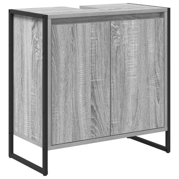 Kylpyhuonekaappi Harmaa Sonoma 60 x 30 x 60 cm Tekninen puu