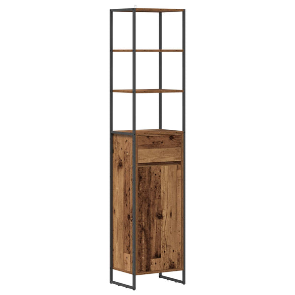 Kylpyhuonekaappi Vanha Puu 40 x 30 x 180 cm Tekninen puu