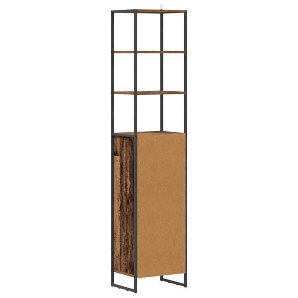 Kylpyhuonekaappi Vanha Puu 40 x 30 x 180 cm Tekninen puu