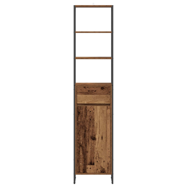 Kylpyhuonekaappi Vanha Puu 40 x 30 x 180 cm Tekninen puu