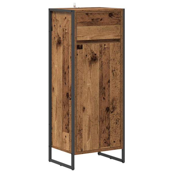 Kylpyhuonekaappi Vanha Puu 40 x 30 x 100 cm Tekninen puu