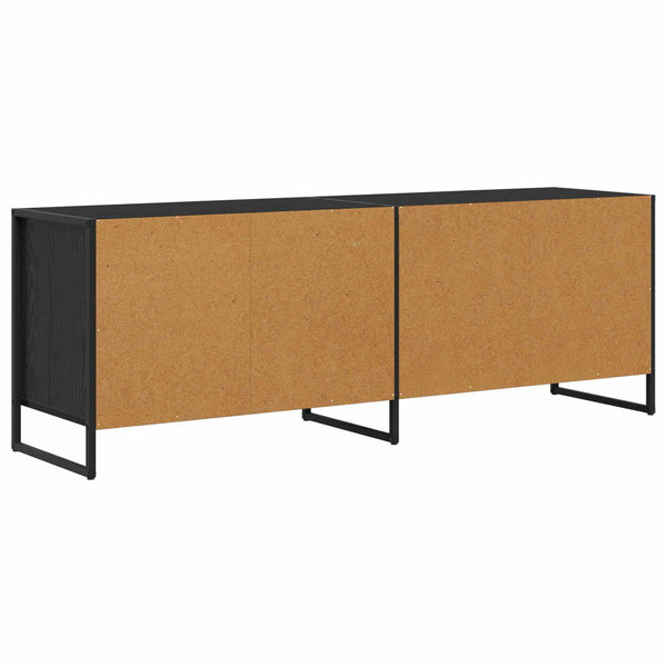 TV-kaappi Musta tammi. 140 x 36 x 49.5 cm Tekninen puu