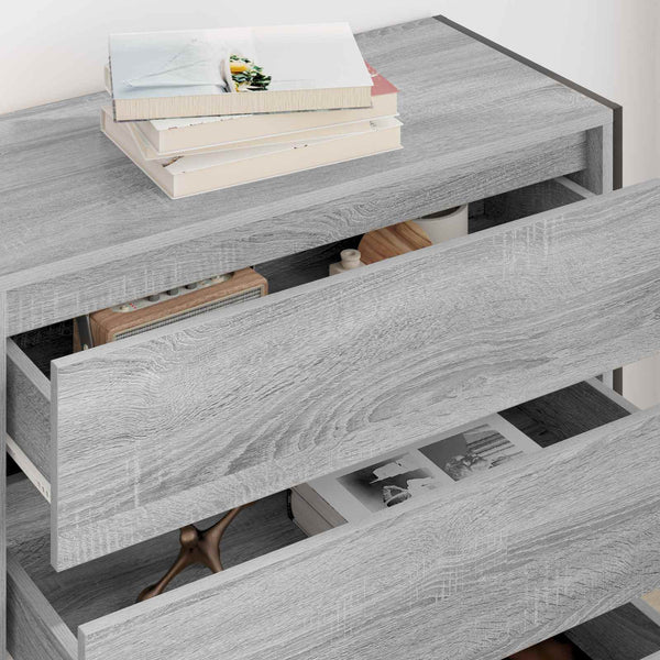 Sivupöytä Harmaa Sonoma 79 x 36 x 75.5 cm Tekninen puu