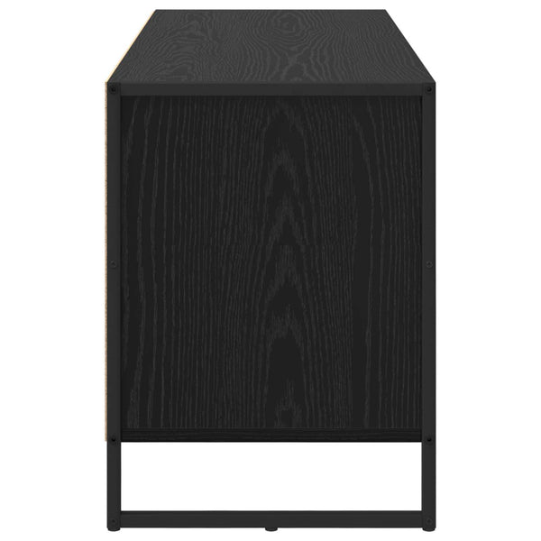 TV-kaappi Musta tammi. 100 x 36 x 49.5 cm Tekninen puu