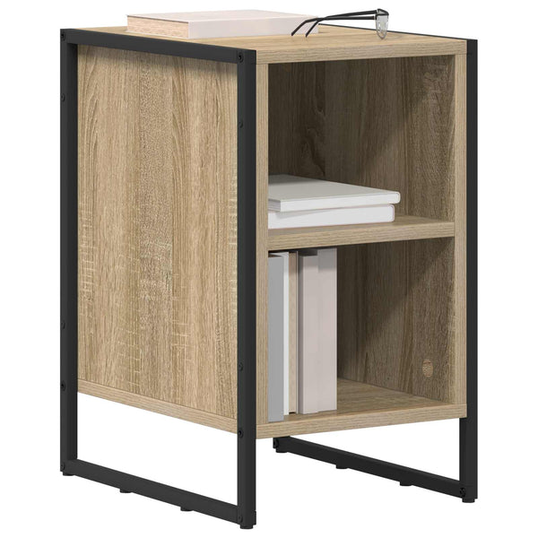 Yöpöytä 2 pcs Sonoma 39.5 x 30 x 50 cm Tekninen puu