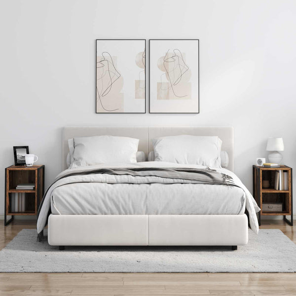 Yöpöytä 2 pcs Vanha Puu 39.5 x 30 x 50 cm Tekninen puu
