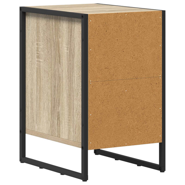 Yöpöytä 2 kappaletta Sonoma 39,5 x 30 x 50 cm Teknistä puuta