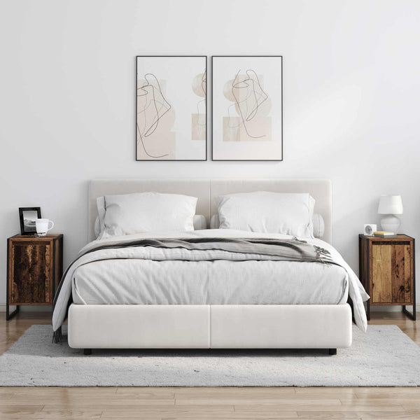 2 kpl Yöpöytä Vanha Puu 39,5 x 30 x 50 cm Tekninen puu