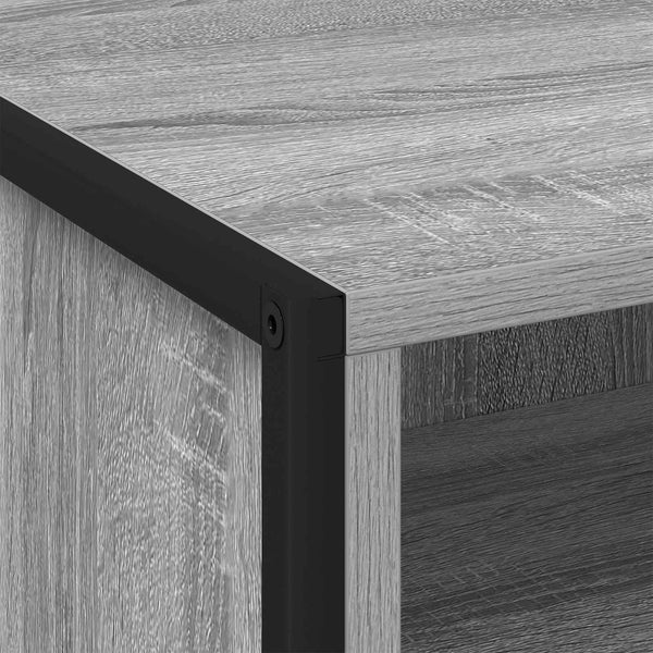 Yöpöytä 2 pcs Harmaa Sonoma 50 x 39,5 x 50 cm Tekninen puu