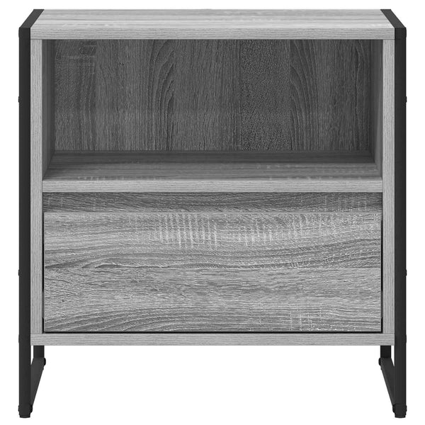 Yöpöytä 2 pcs Harmaa Sonoma 50 x 39,5 x 50 cm Tekninen puu