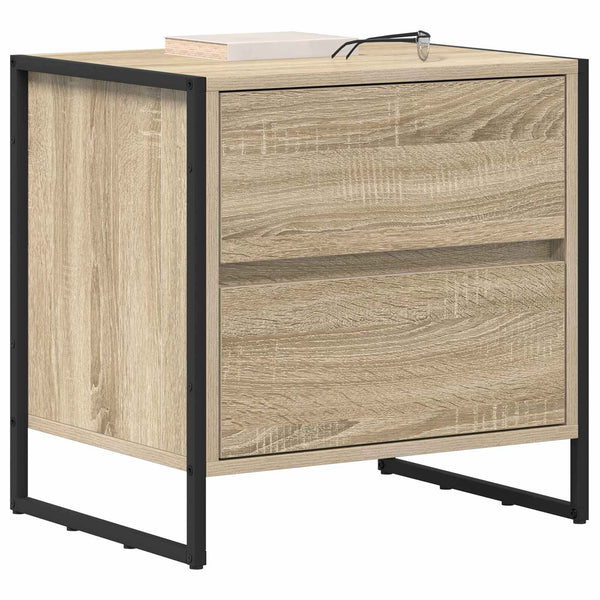 Yöpöytä 2 pcs Sonoma 50 x 39.5 x 50 cm Tekninen puu