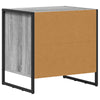 Yöpöytä 2 pcs Harmaa Sonoma 50 x 39.5 x 50 cm Tekninen puu