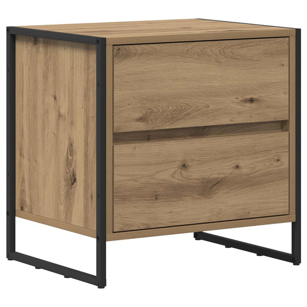 Yöpöytä 2 pcs Taidekoivu 50 x 39.5 x 50 cm Tekninen puu