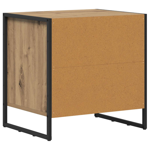 Yöpöytä 2 pcs Taidekoivu 50 x 39.5 x 50 cm Tekninen puu