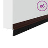 Itsekiinnittyvät 6 kpl oven harjatiivisteet 100 cm Ruskea