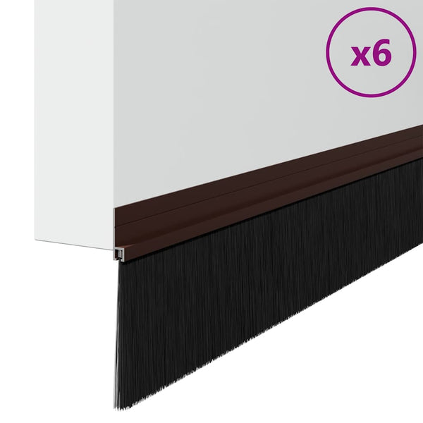 6 pcs ruskeita oven harjatiivisteitä itsekiinnittyvät 100 cm