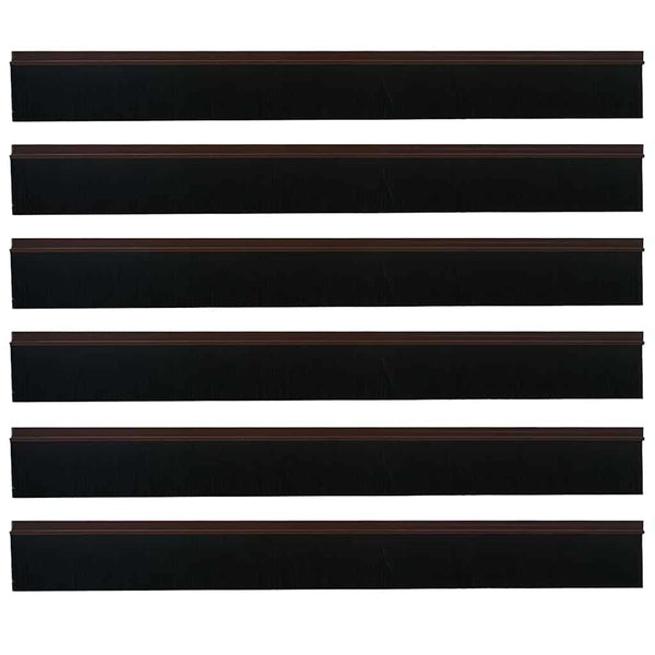 Oven harjatiivisteet ruskeat itsekiinnittyvät 100 cm 6 pcs