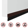 Oven harjatiivisteet ruskeat itsekiinnittyvät 100 cm 6 pcs