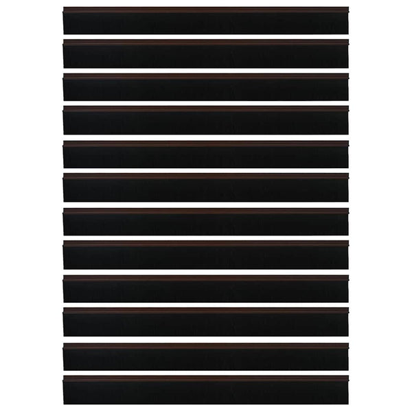 12 pcs itsekiinnittyvät harjatiivisteet oville Ruskea 100 cm