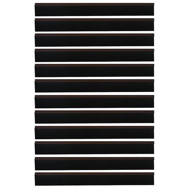 Oven harjatiivisteet itsekiinnittyvät 12 pcs Ruskea 100 cm