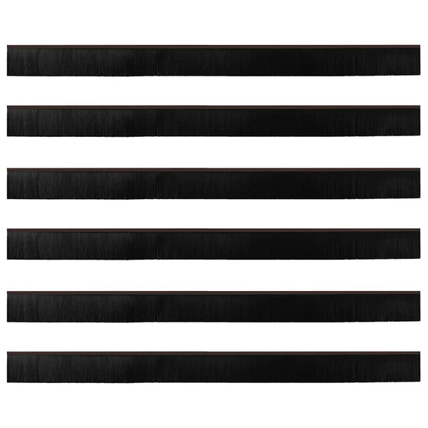Ruskeat itsekiinnittyvät oven harjatiivisteet 6 pcs 100 cm