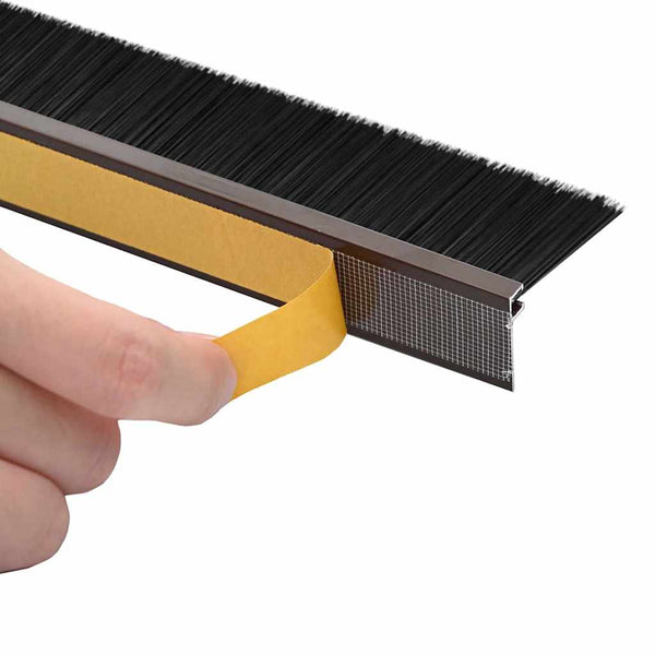 12 kpl itsekiinnittyviä oven harjatiivisteitä Ruskea 100 cm