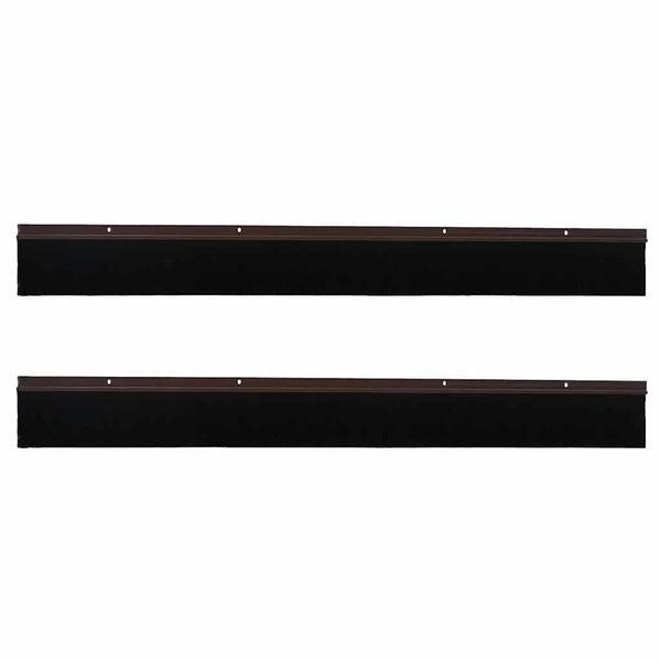 Oven harjasulku kierteellinen 2 kpl Ruskea 100 cm Alumiiniseos