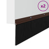 Oven harjasulku kierteellinen 2 kpl Ruskea 100 cm Alumiiniseos