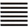 Harjasulku oven kierteellinen 6 pcs Ruskea 100 cm Alumiiniseos