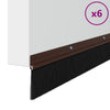 Harjasulku oven kierteellinen 6 pcs Ruskea 100 cm Alumiiniseos