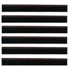 Oven harjasulku kierteellinen 6 pcs Ruskea 100 cm Alumiiniseos