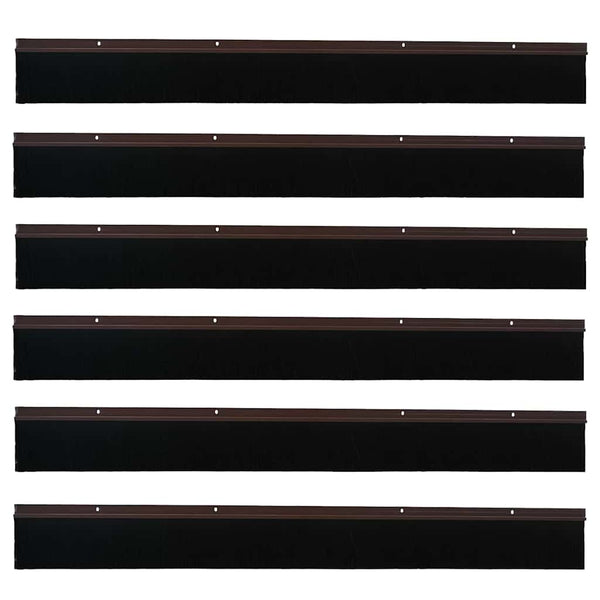 Oven harjasulku kierteellinen 6 pcs Ruskea 100 cm Alumiiniseos