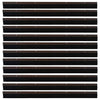 Kierteellinen oven harjasulku 12 kpl Ruskea 100 cm Alumiiniseos