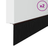 Oven kierteellinen harjasulku 2 kpl Ruskea 100 cm Alumiiniseos
