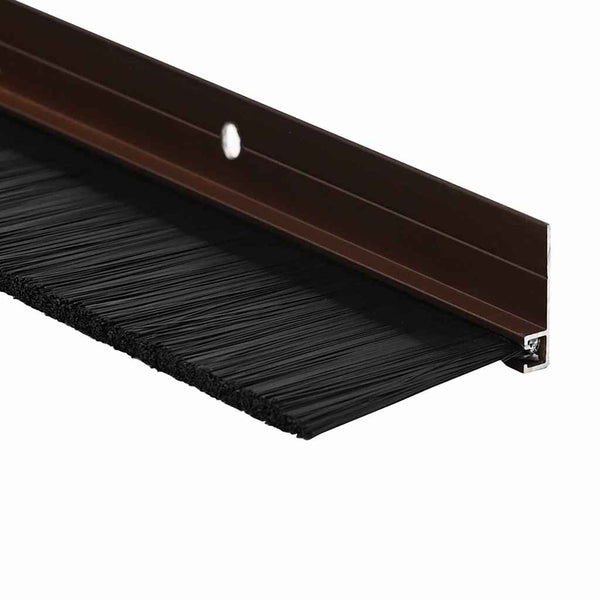 Kierteellinen harjasulku 6 pcs oven Ruskea 100 cm Alumiiniseos
