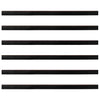 Kierteellinen harjasulku 6 pcs oven Ruskea 100 cm Alumiiniseos