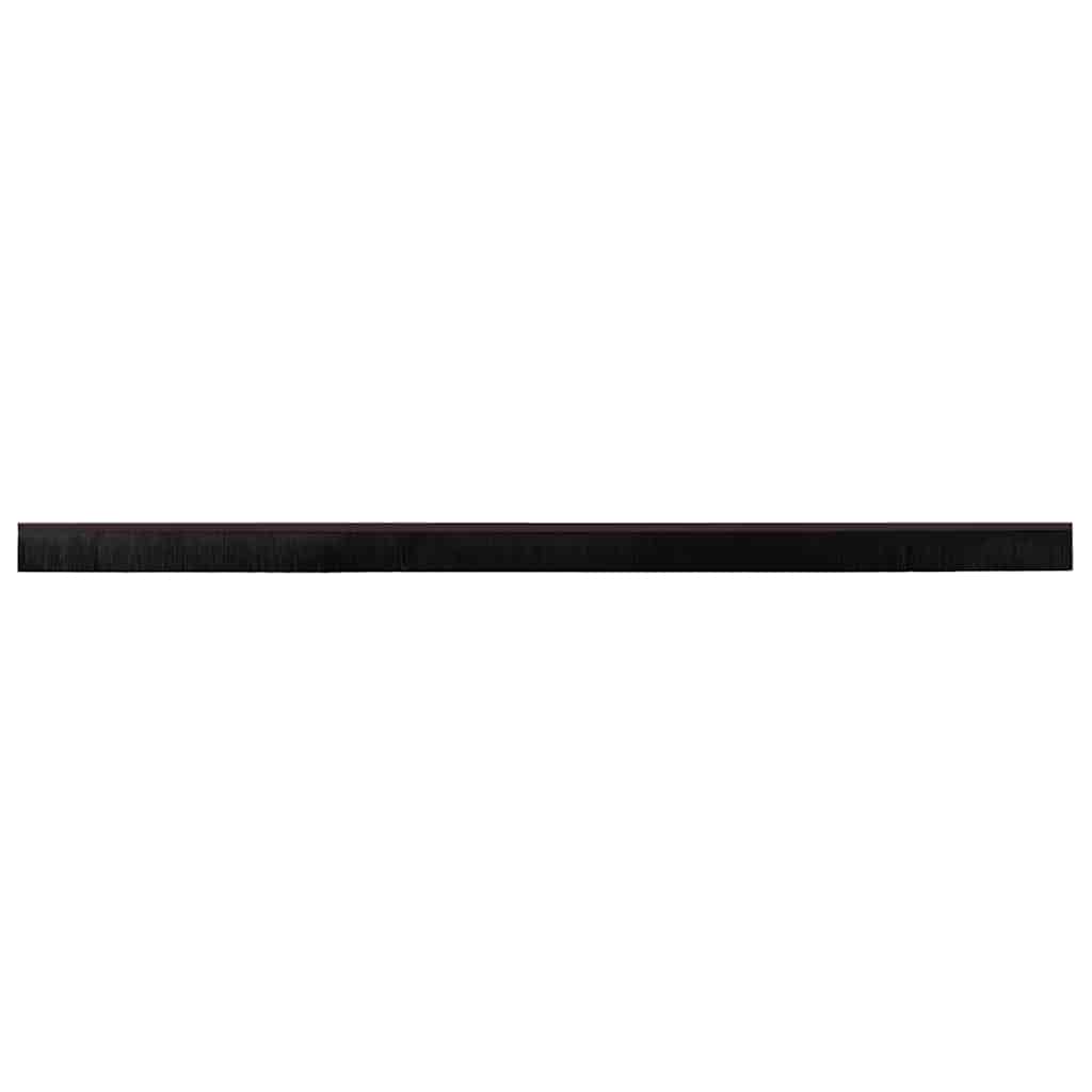 Kierteellinen harjasulku 6 pcs oven Ruskea 100 cm Alumiiniseos
