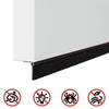 Kierteellinen harjasulku 6 pcs oven Ruskea 100 cm Alumiiniseos