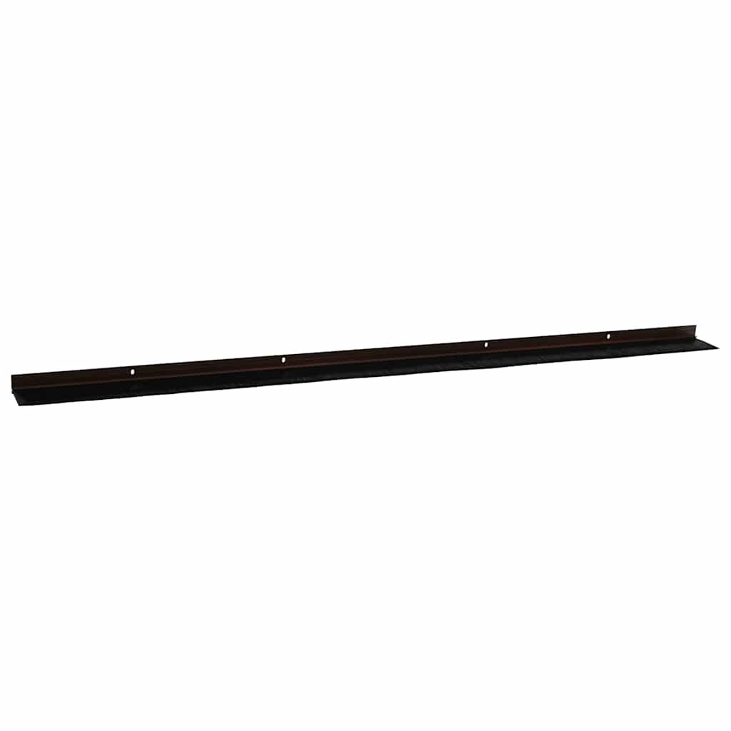 6 pcs Kierteellinen harjasulku oven Ruskea 100 cm Alumiiniseos